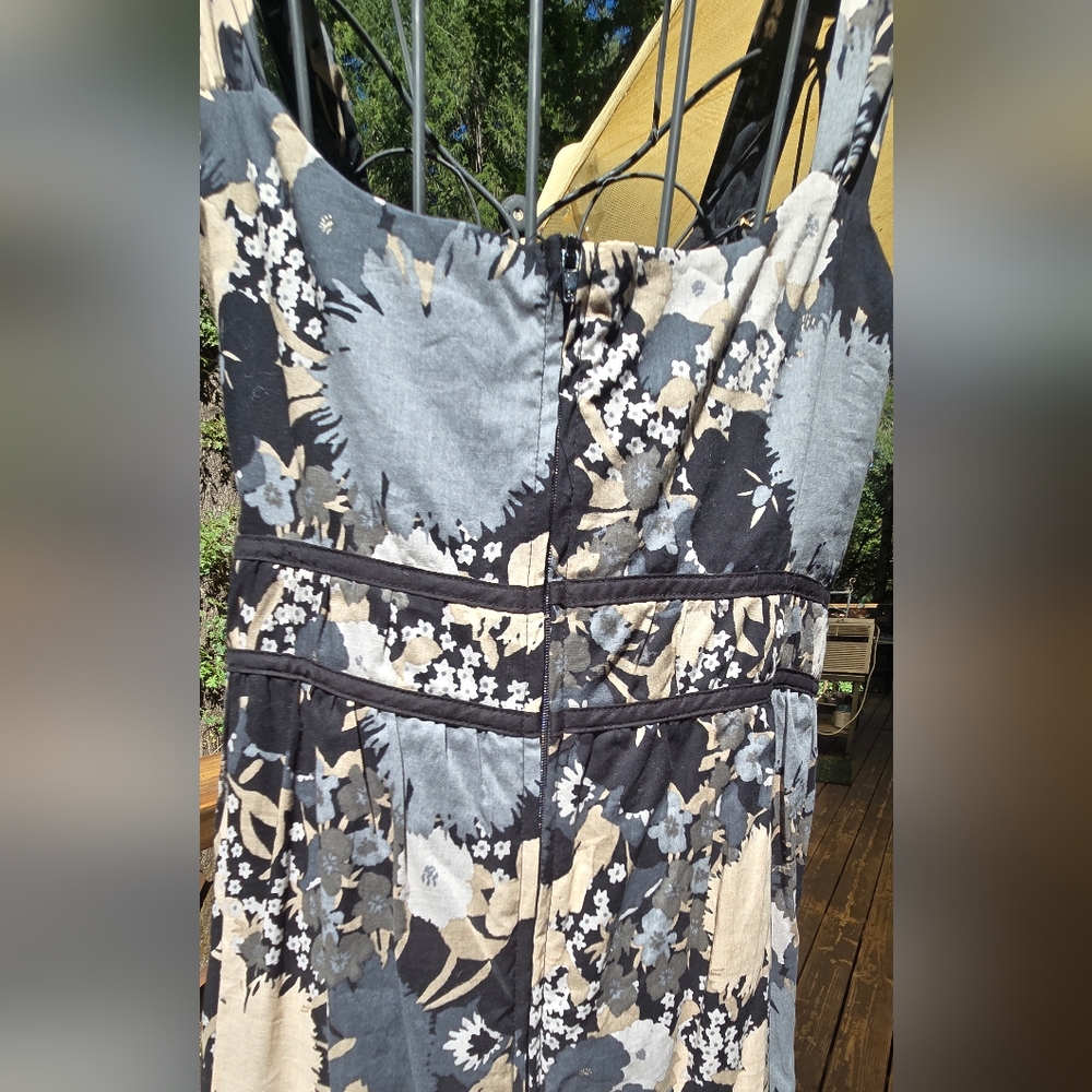 Mossimo Vintage Black Floral Fit & Flair Dress Sz16W/18W - Picture 6 of 7